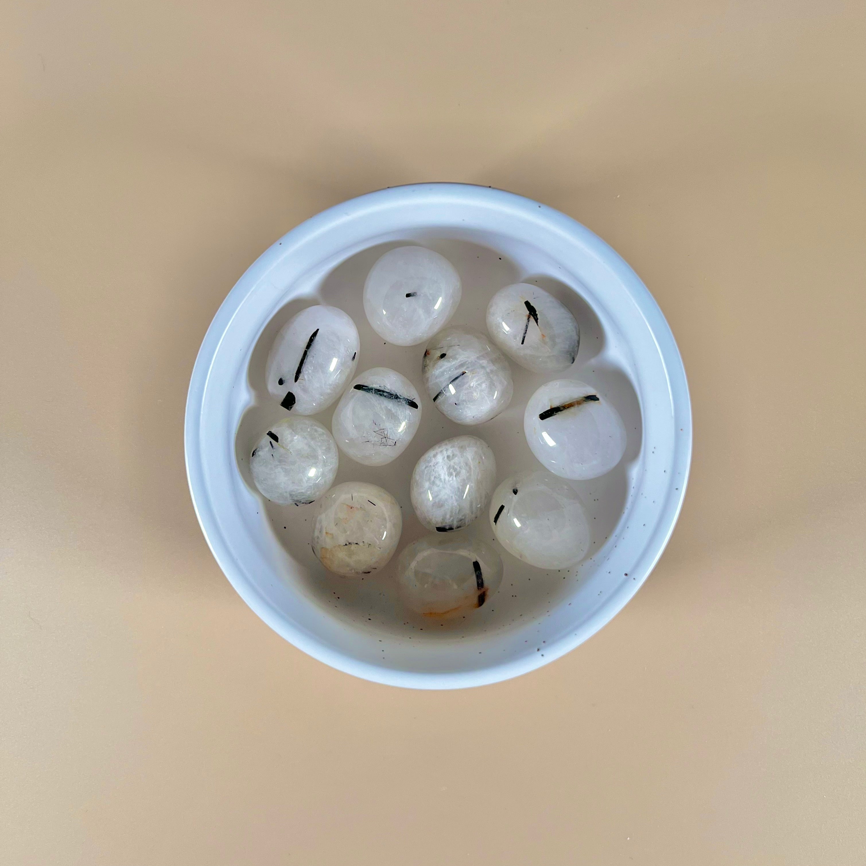 Quartz blanc Tourmaline