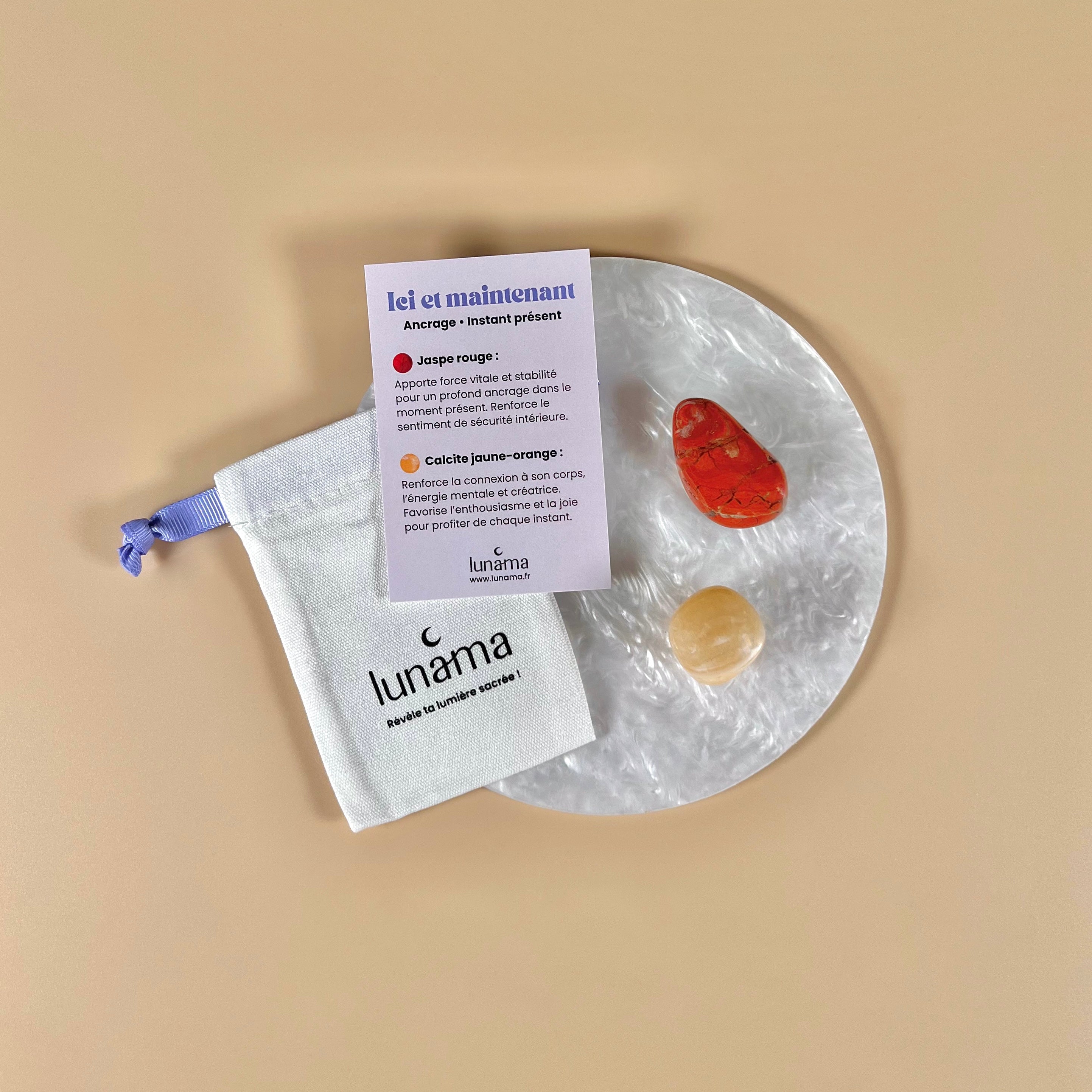 kit pochon pierres de lithotherapie ancrage