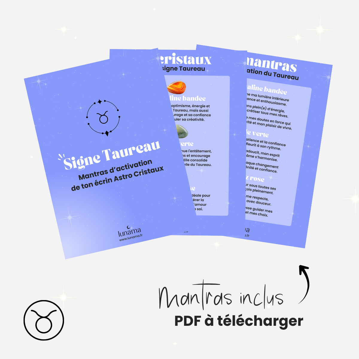 Écrin astro cristaux Taureau